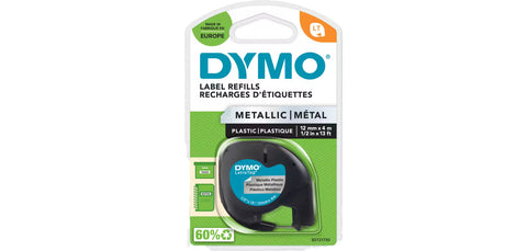 Cinta Dymo Letratag Plástico Blanco-Perla