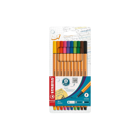 Estuche 10 Colores Point 88 Stabilo