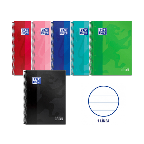 Europeanbook 1 Tapa Extradura A4+ 80H Horizontal