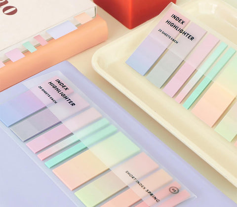Marcadores Adhesivos Index Long Highlighter - Spring