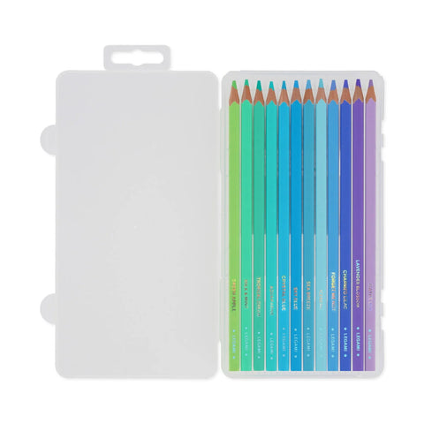 Set de 12 Lápices de Colores Ocean Palette - Live Colourfully Legami