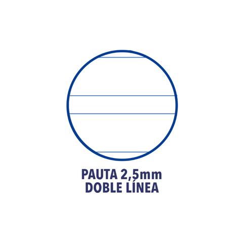 Libreta Grapada A5+ 48H Pauta 2,5 c/m 4x4 Openflex