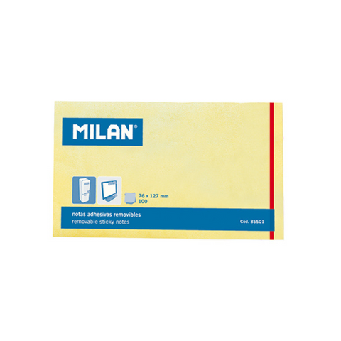 bloc de notas adhesivas removibles, tamaño 76 x 127 mm, 100 uds