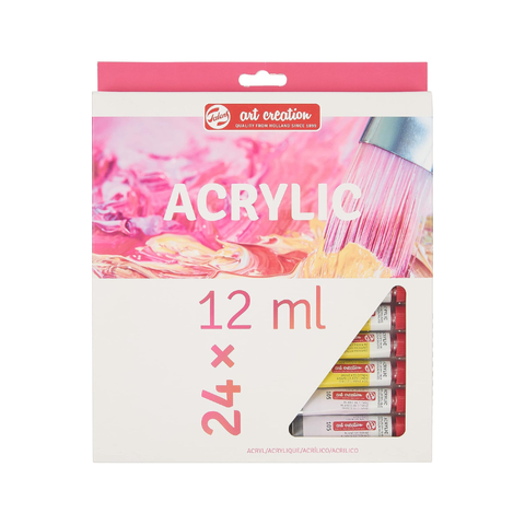 Set Acrílico de 24 Tubos de Colores 12 ml Art Creation