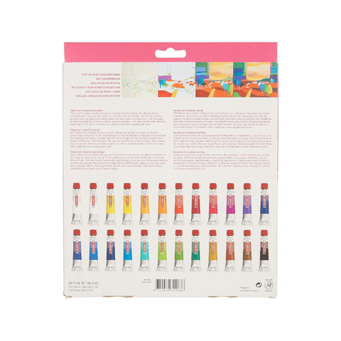 Set Acrílico de 24 Tubos de Colores 12 ml Art Creation