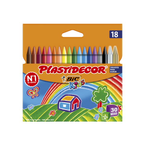 Plastidecor Bic Kids 18 uds
