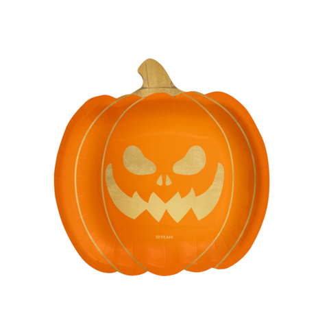 Set 6 Platos Halloween Calabaza 23 x 23 cm