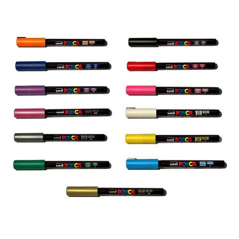 Marcador Uni Posca Punta Extra Fina 0,7 mm PC-1MR