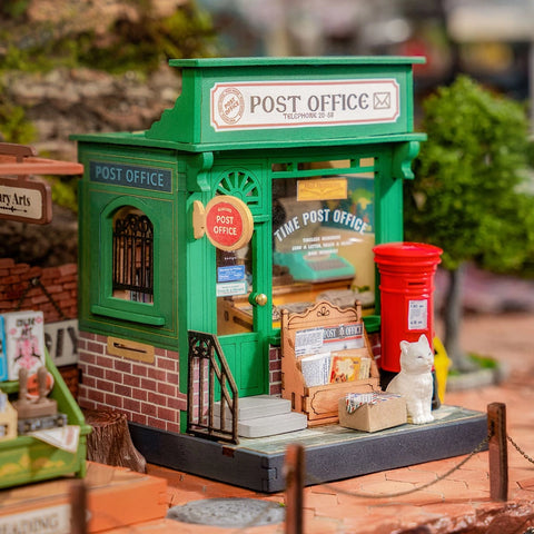Casa en Miniatura Book Nook DIY - Post Office Rolife