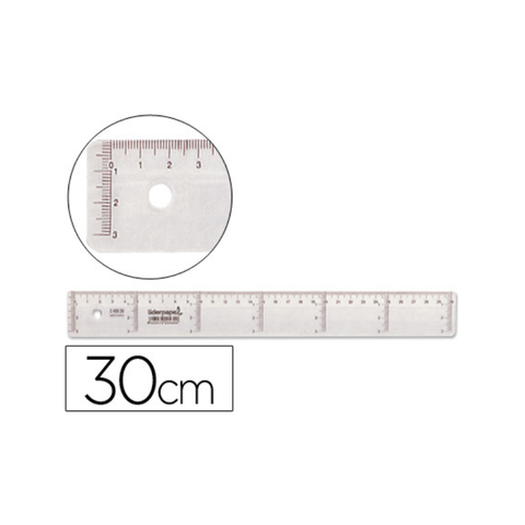 Regla de plástico - 30cm