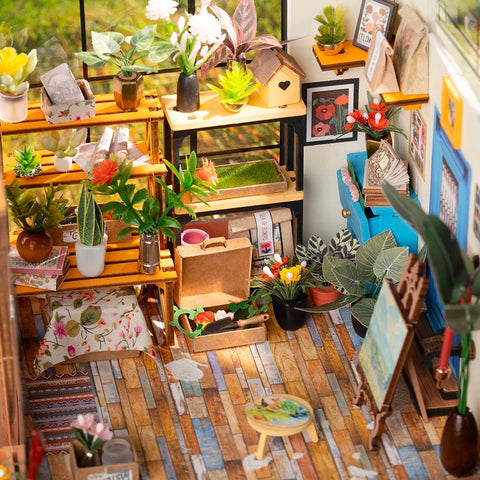 Casa en Miniatura Book Nook DIY - Casa de Flores de Cathy Rolife