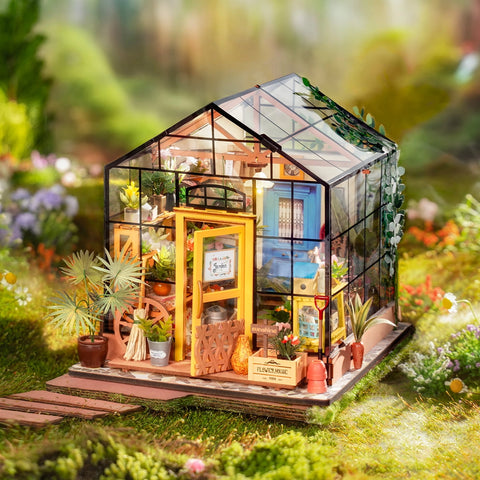 Casa en Miniatura Book Nook DIY - Casa de Flores de Cathy Rolife