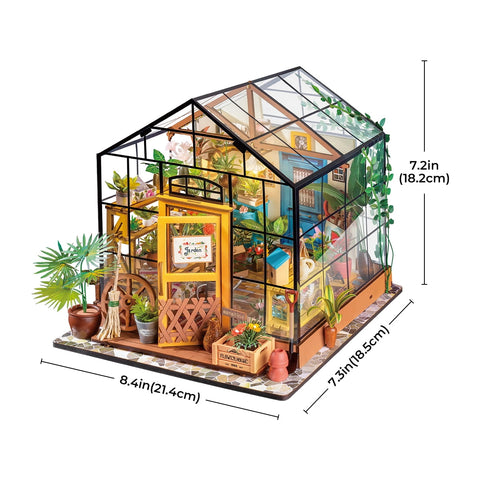 Casa en Miniatura Book Nook DIY - Casa de Flores de Cathy Rolife
