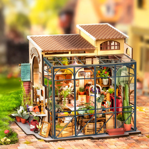 Casa en Miniatura Book Nook DIY - Casa de Flores de Emily Rolife