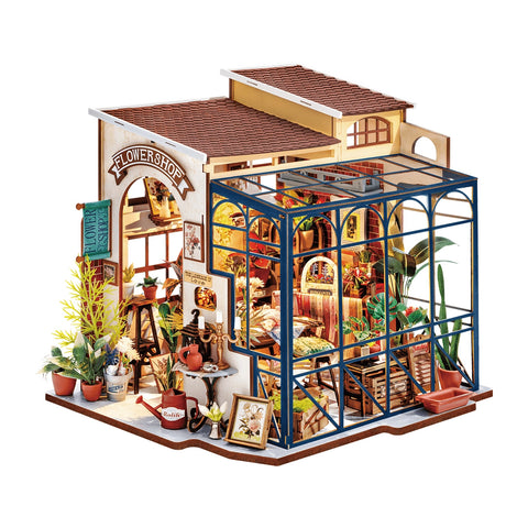 Casa en Miniatura Book Nook DIY - Casa de Flores de Emily Rolife