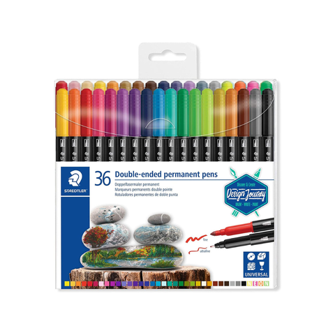 Set de Rotuladores Permanentes de Doble Punta 36 pcs