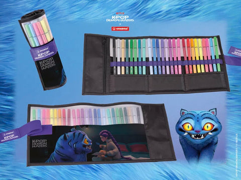 STABILO pen 68 KPop Demon Hunters Rollerset de 25