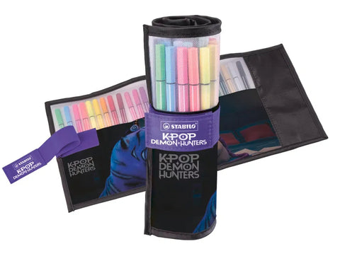 STABILO pen 68 KPop Demon Hunters Rollerset de 25