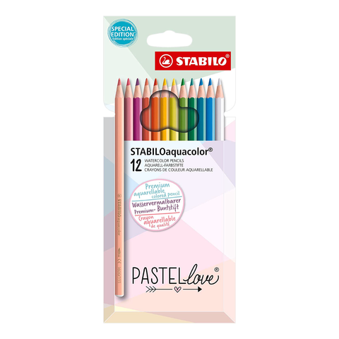 Estuche de 12 lápices de colores acuarelables