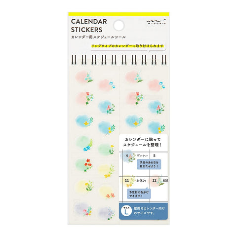 Sticker 2602 Calendar (L) Flowers