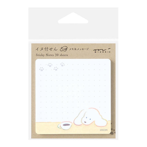 Sticky Notes Coffee and Dog