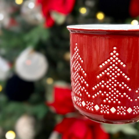 Taza porcelana Jersey Navideño 450 ml