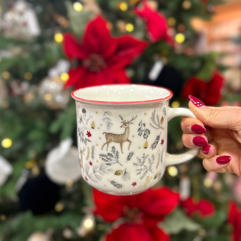 Taza porcelana Mundo Navidad 400 ml