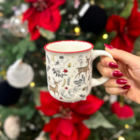 Taza porcelana Mundo Navidad 200 ml