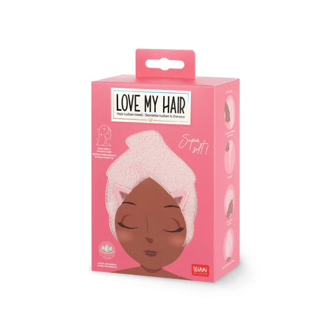 Toalla para el Pelo en Forma de Turbante Kitty Legami