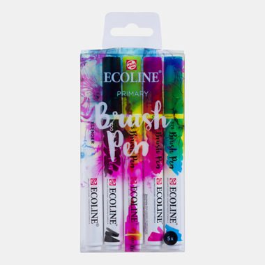 Rotuladores Ecoline Brush Pen Set 5 Colores Basic