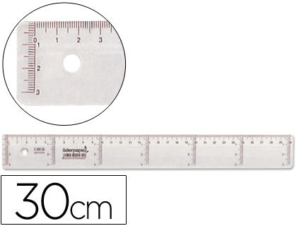 Regla de plástico - 30cm