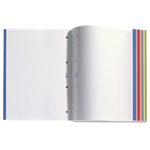 NOTEBOOK A4 150 HOJAS CUADRICULADAS POLIPROPILENO ROJO