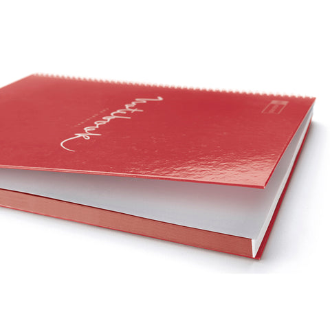 NOTEBOOK A4 80 HOJAS CUADRICULADAS ROJO
