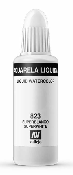 Vallejo Liquid Watercolor - Super White, 32 ml