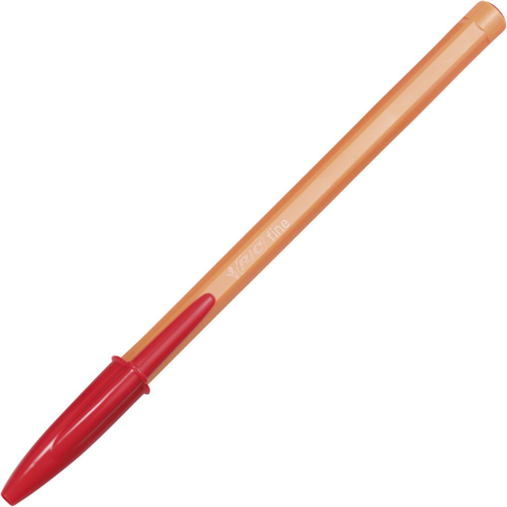Bolígrafo Bic Naranja Fine Rojo