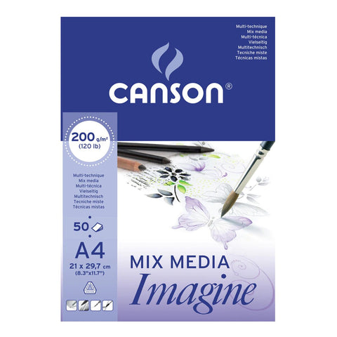 Bloc de Dibujo A4 Canson Imagine Fino 200 g