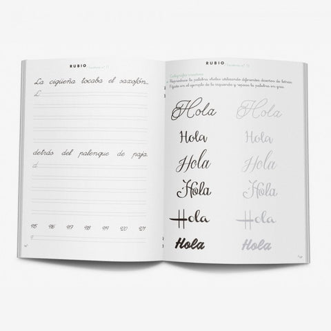 CUADERNO DE REPASO 13 ESCRITURA RUBIO