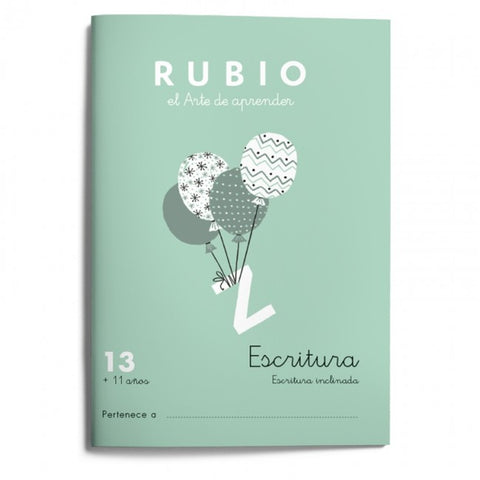 CUADERNO DE REPASO 13 ESCRITURA RUBIO