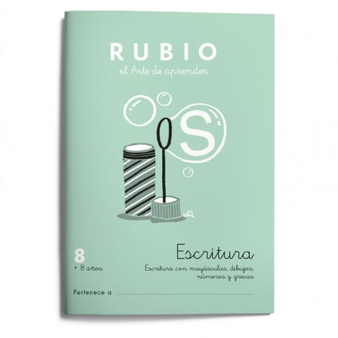 CUADERNO DE REPASO 8 ESCRITURA RUBIO