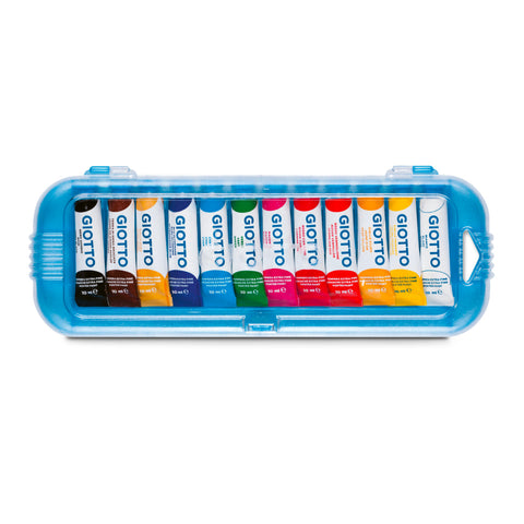 Estuche de 12 tubos de Gouache en 7,5ml + pincel