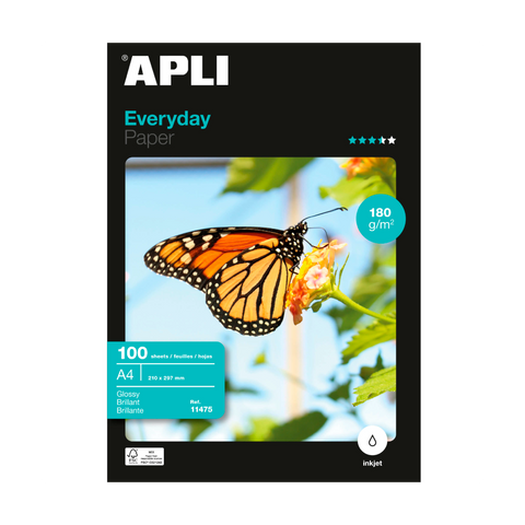 PAPEL FOTOGRÁFICO EVERYDAY 180 GR A4