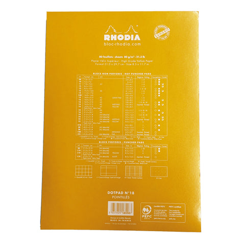 BLOC RHODIA Nº18 PUNTEADO