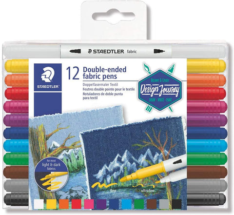 Set de Rotuladores de Doble Punta para Textil Staedtler 12 pcs