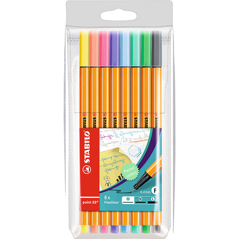 Blister de 8 Rotuladores Pastel Point 88 Stabilo