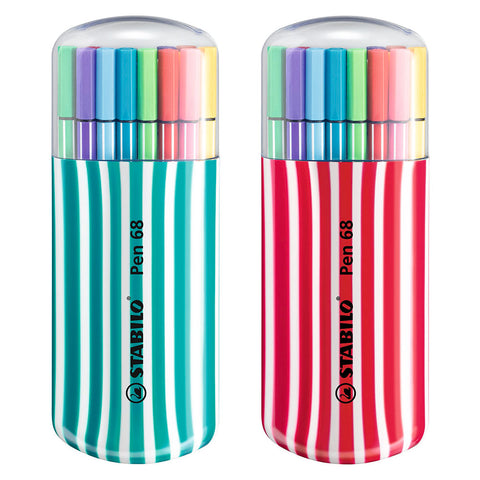 Rotulador Pen 68 Estuche Zebrui 20 Colores
